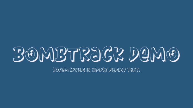 Bombtrack Demo Font