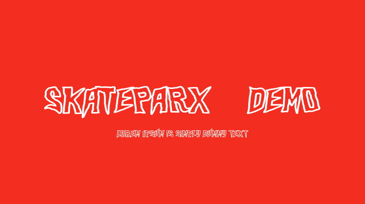 Skateparx - Demo Font Family