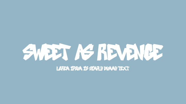 SWEET AS REVENGE Font