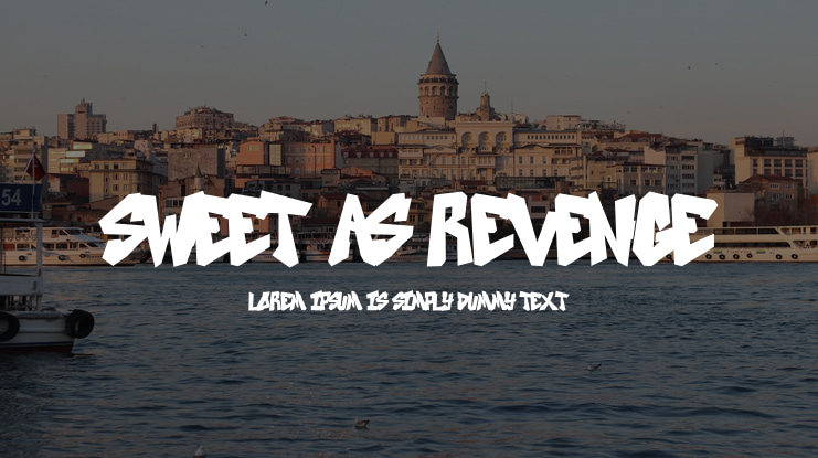 SWEET AS REVENGE Font