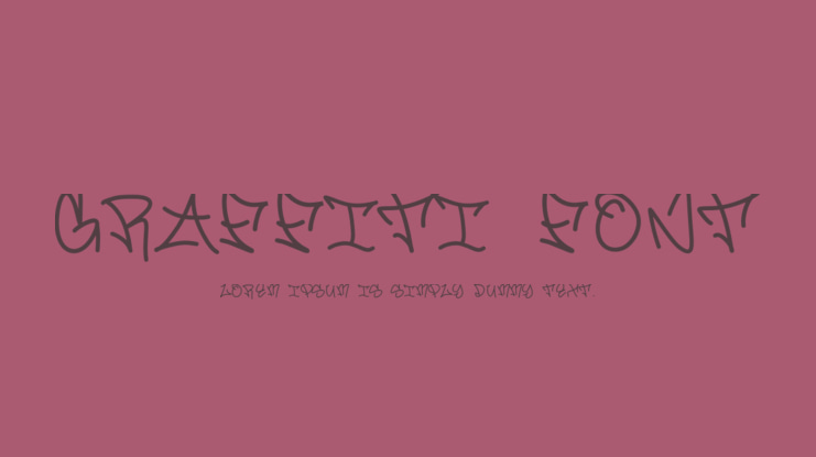Graffiti font