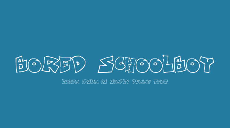 Bored Schoolboy Font