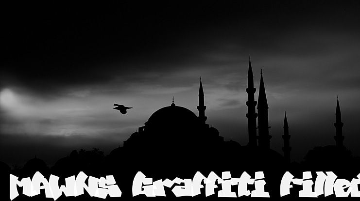 MAWNS Graffiti Filled Font