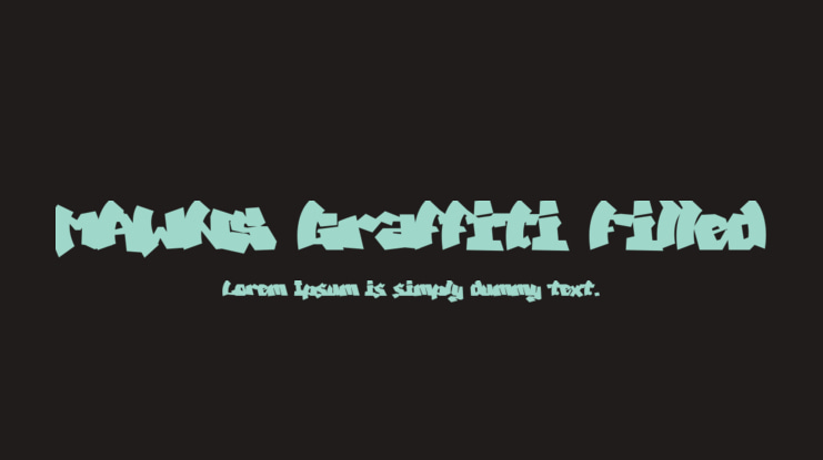 MAWNS Graffiti Filled Font