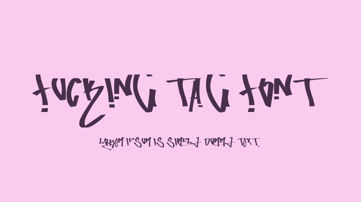 fucking tag font