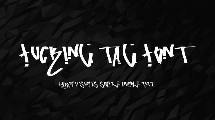 fucking tag font