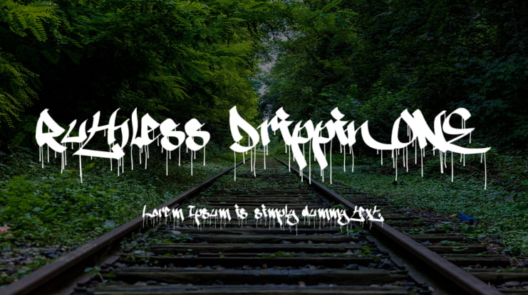 Ruthless Drippin ONE Font Family