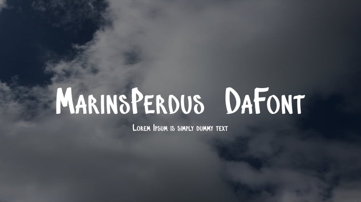 MarinsPerdus-DaFont Font