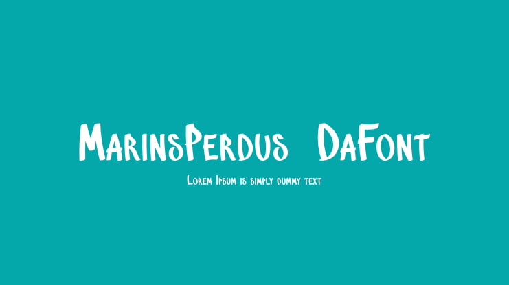 MarinsPerdus-DaFont Font
