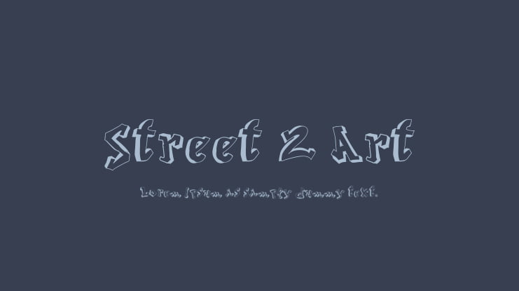 Street 2 Art Font