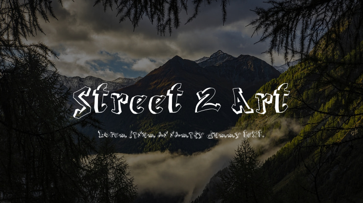 Street 2 Art Font