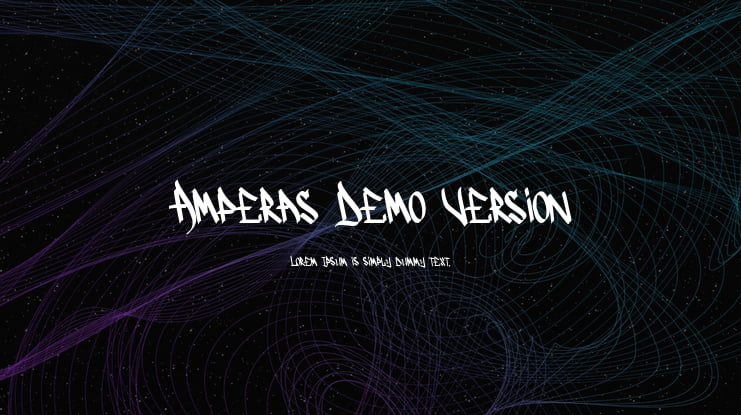 Amperas Demo Version Font