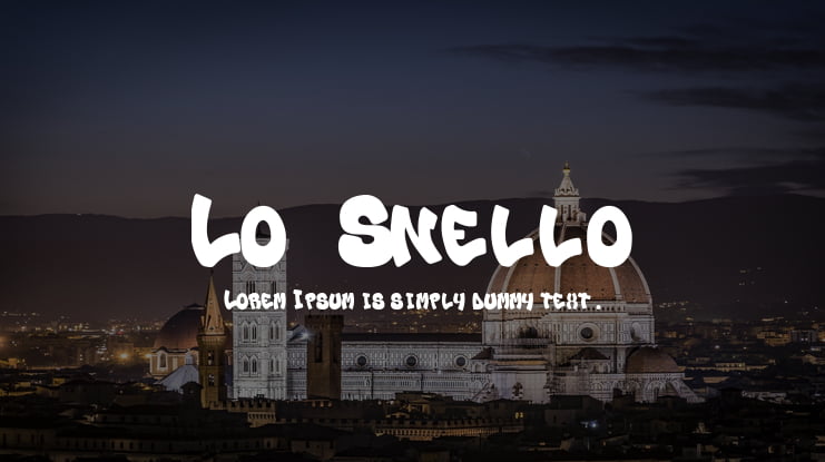 Lo_Snello Font