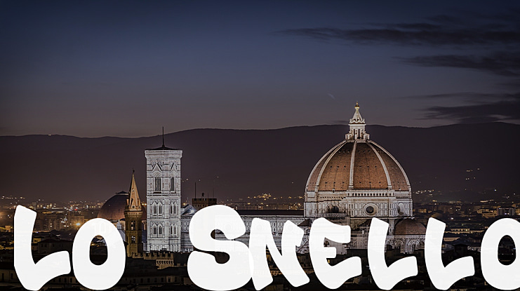 Lo_Snello Font