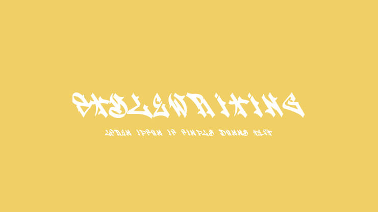 Stylewriting Font