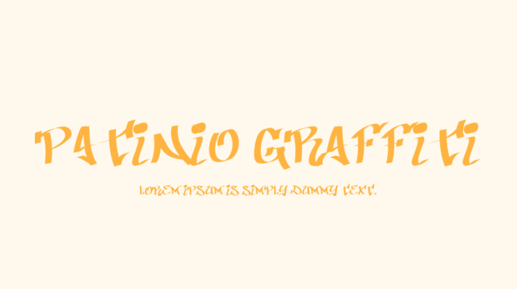 Patinio Graffiti Font