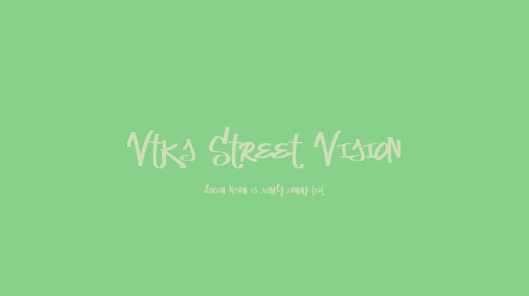 Vtks Street Vision Font