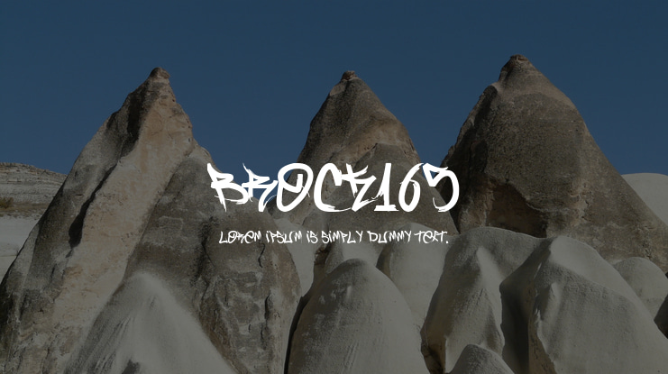 Brock165 Font