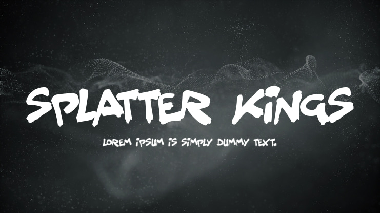 Splatter Kings Font