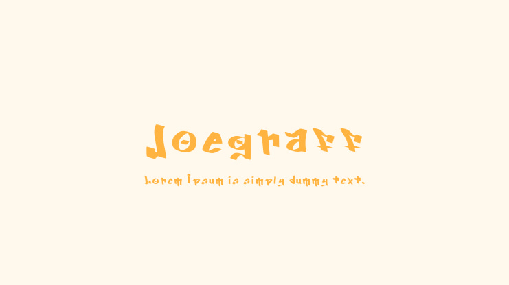 Joegraff Font