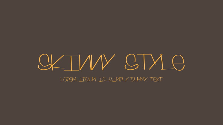Skinny Style Font