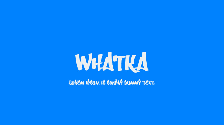 Whatka Font