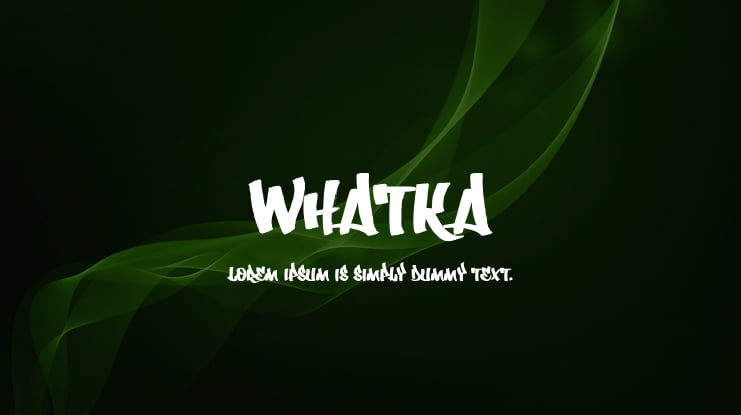 Whatka Font