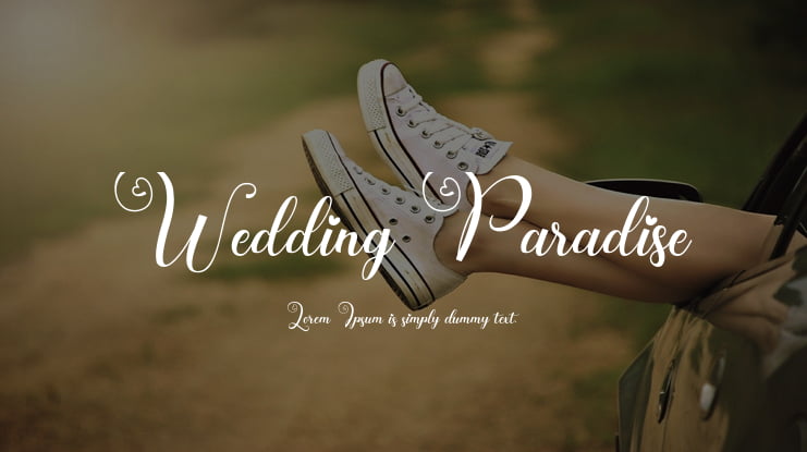 Wedding Paradise Font Family
