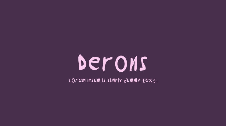 Derons Font Family