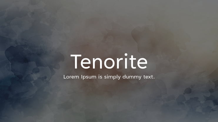 Tenorite Font Family