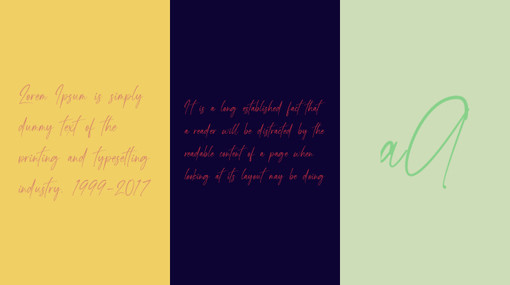 Bangli Kintamani Signature Font