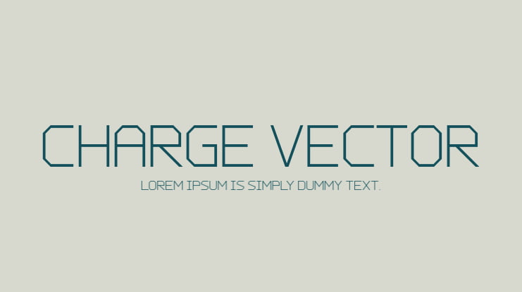 Charge Vector Font Family