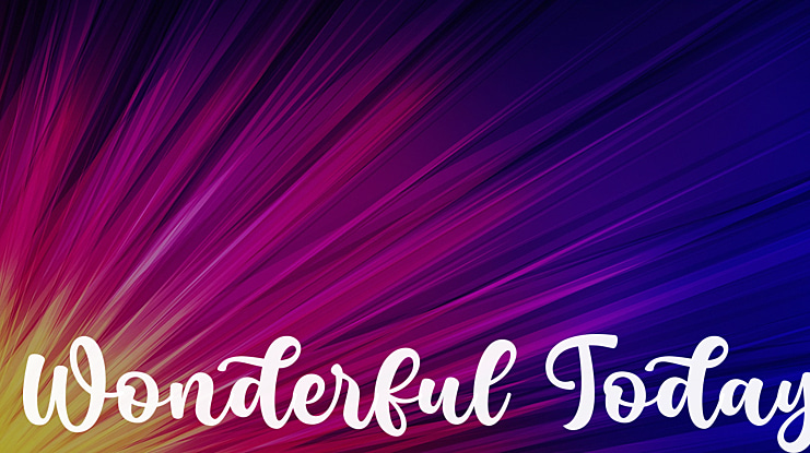 Wonderful Today Font