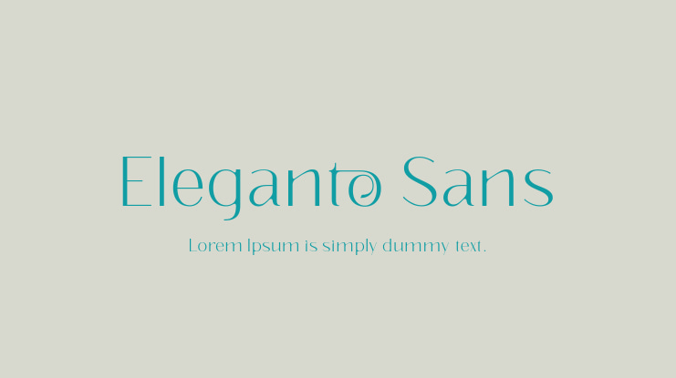 Eleganto Sans Font