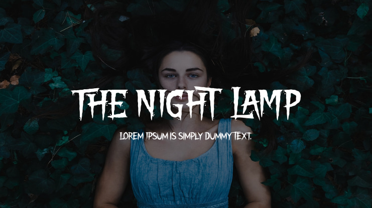 THE NIGHT LAMP Font
