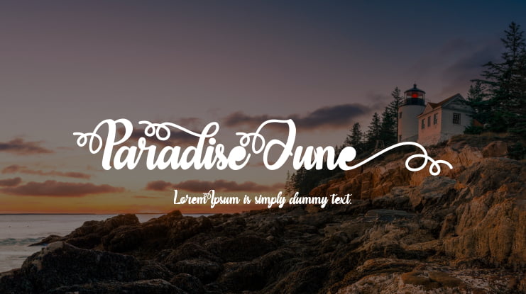 Paradise June Font