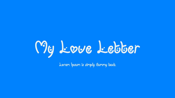 My Love Letter Font