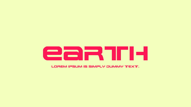 Earth Font