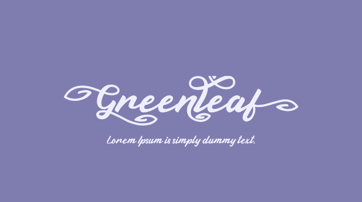Greenleaf Font