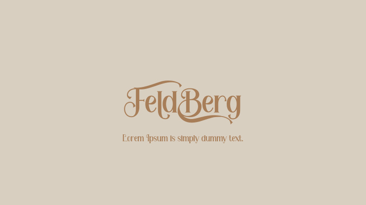 Feldberg Font