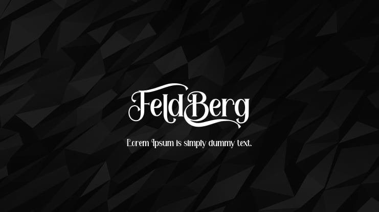Feldberg Font