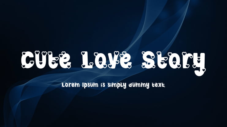 Cute Love Story Font