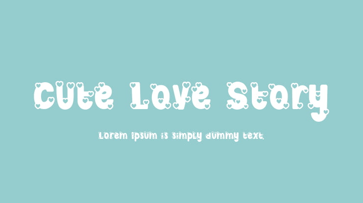 Cute Love Story Font