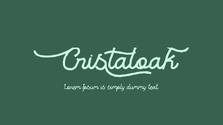 Cristaloak Font