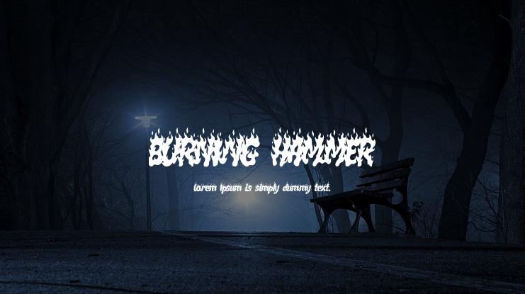 BURNING HAMMER Font