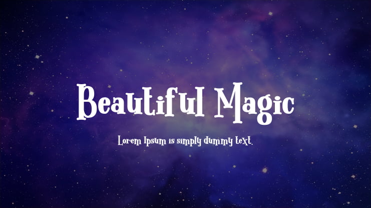 Beautiful Magic Font