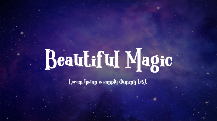 Beautiful Magic Font