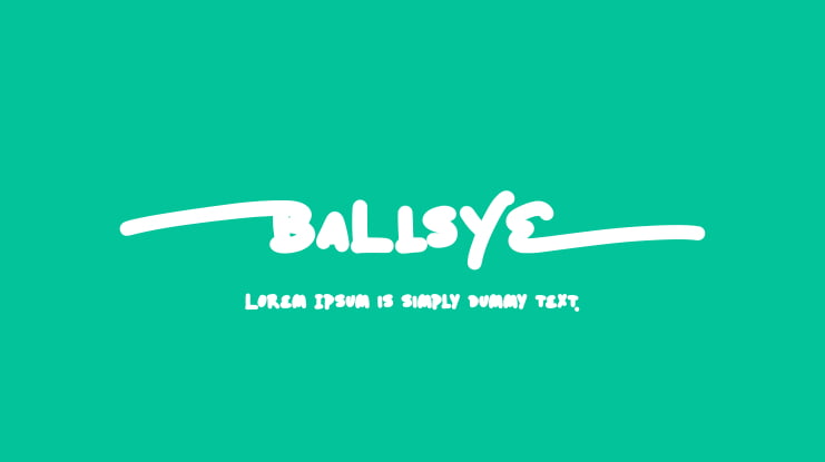 Ballsye Font