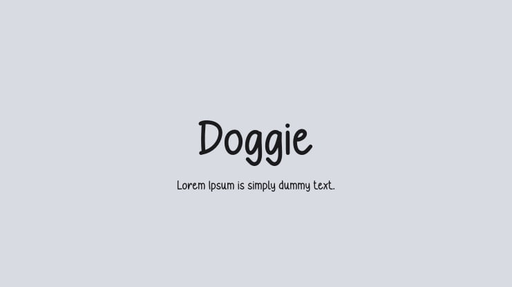 Doggie Font