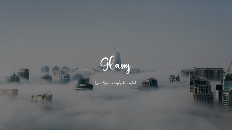 Glassy Font